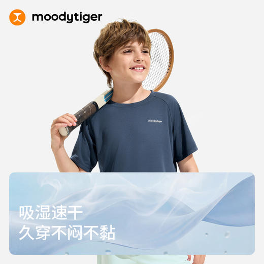 moodytiger儿童易去油污宽松运动T恤62510105 商品图2