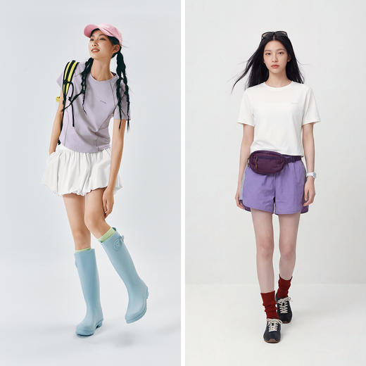 商场同款|森马短袖T恤女夏季吸湿速干修身2026新款小个子户外衣服 商品图4