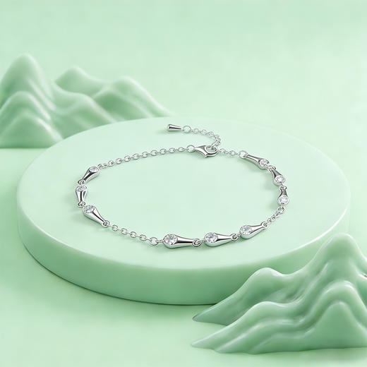 【宏艺珠宝】海韵星链·银s925手链 商品图4