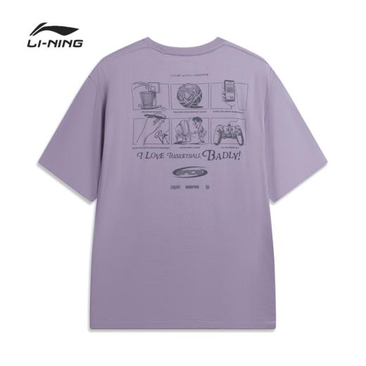 李宁反伍BADFIVE男子宽松短袖文化衫AHSW163 商品图4