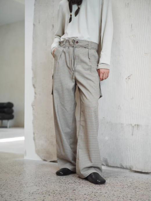 共和GongheRepub/GH24043/「长秋」千鸟双褶西裤 商品图1