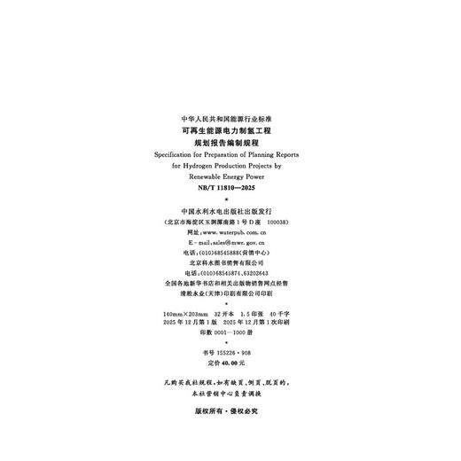 可再生能源电力制氢工程规划报告编制规程 NB/T 11810—2025 商品图2