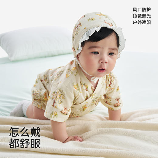 英氏【婴儿胎帽】2026新款新生儿贴面帽透气亲肤婴儿帽子 商品图4