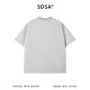 SDSA男装2026新款高贵轻奢座线迹彩石装饰宽松短袖T恤百搭时尚 商品缩略图1