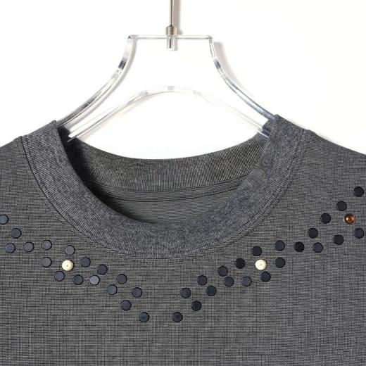 SDSA男装2026新款高贵轻奢美式复古铆钉圆领短袖T恤百搭高街上衣 商品图2