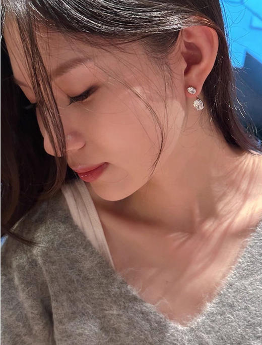 加州小众牌原单LH真钻耳钉 商品图4