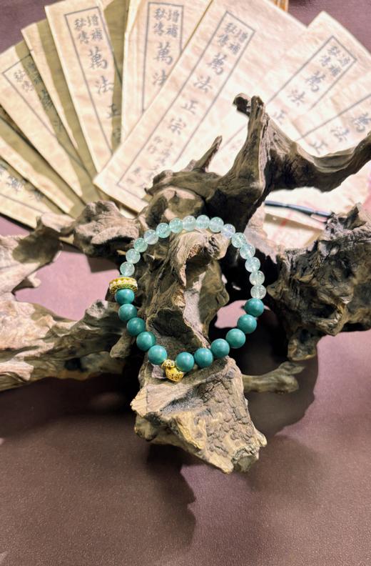 【青灵】香珠手串配绿草莓晶 直径0.8cm | 大梦香堂 商品图1