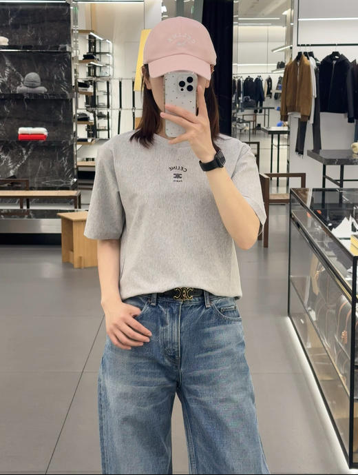 赛琳 2026春夏最新款💫💫 经典刺绣T恤（MM） 商品图9