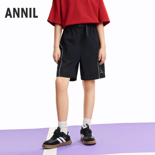 男童全腰梭织短裤夏季新款安奈儿童装EB626603 商品图1