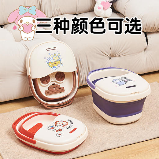 【少女配色❗超软萌】足浴桶多功能便携式可折叠加深泡脚桶家用洗脚神器塑料盆洗脚盆。ri 商品图0