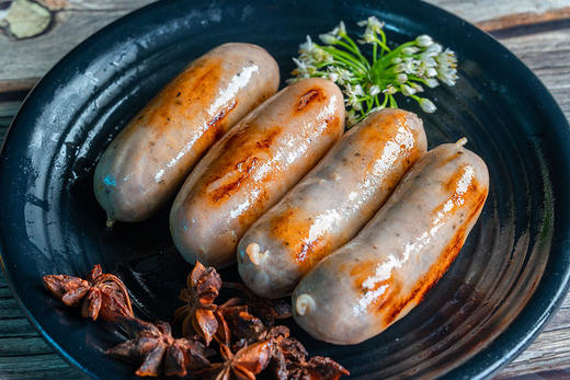 【黑猪肉含量 ≥95%】0抗生素黑猪肉爆汁烤肠 四盒装  400g/盒 *8根（买四盒最优惠）JL 商品图0