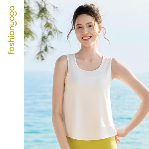 凡圣瑜伽轻柔蕾丝优雅背心F16214 商品图3