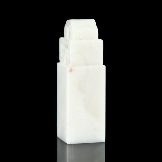 孤品18033老挝石象牙白博古方章姓名章藏书章书画章2.3*2.3*7.1cm 商品图1