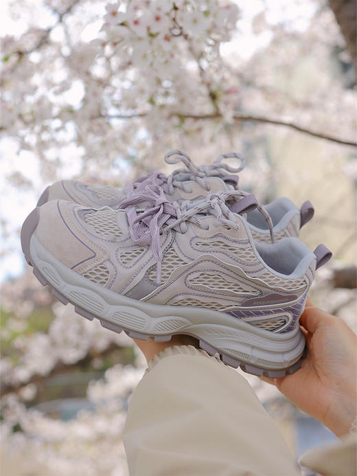 【防滑透气  轻便舒适  厚底老爹鞋】72小时内发货 版型秀气显脚小  贴合脚型走路不累 商品图0