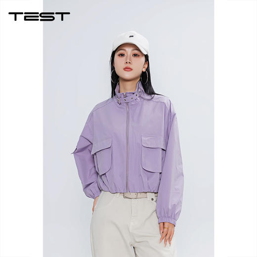 春上新韩系甜妹风立领短款防晒外套2261050 商品图0