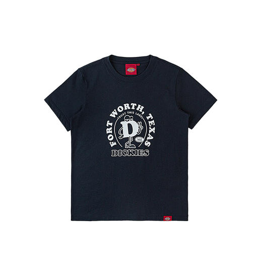 Dickies24春夏新品 前胸D字母印花卡通图案女式短袖T恤 商品图5