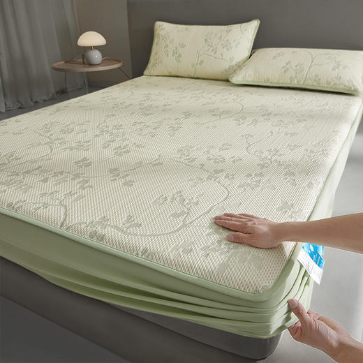 【新升级PE小冰块凉席 】全新黑科技凉感技术 清凉一夏 凉而不冰  带来不一样的睡眠新体验 枕套需要单独拍 商品图9
