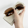 【UV400防紫外线❗️轻奢无框太阳镜】高清透亮偏光镜片，阻隔眩光，轻量无框设计，显脸小，开车通勤出游全适配，遮阳太阳镜墨镜钓鱼镜复古眼镜无框L 商品缩略图4