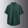 【DDS】【新疆棉】大依优型大码男装半拉链短袖POLO衫纯色百搭休闲上衣 商品缩略图4