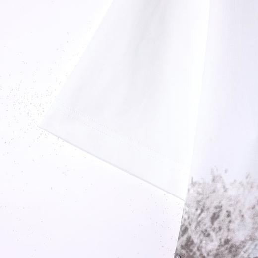 SDSA男装2026新款高贵轻奢复古渐变晕染撞色印花圆领短袖T恤百搭 商品图3