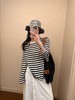 青岛版！防晒条纹衫  26Y04006- 商品缩略图2