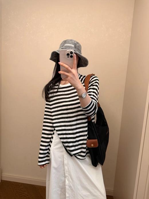 青岛版！防晒条纹衫  26Y04006- 商品图2