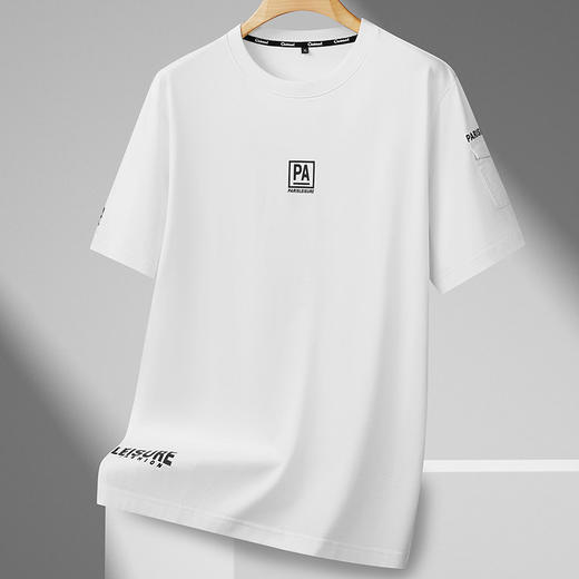 【DDS】大依优型大码男装夏季圆领短袖T恤休闲百搭上衣棉质透气短袖300斤 商品图3