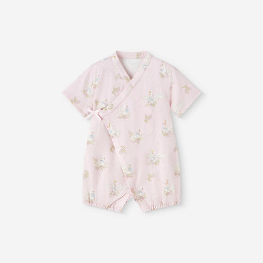 英氏【弹力纱布蛤衣】10A新生儿连体衣春夏男女宝宝哈衣婴儿衣服 商品图4