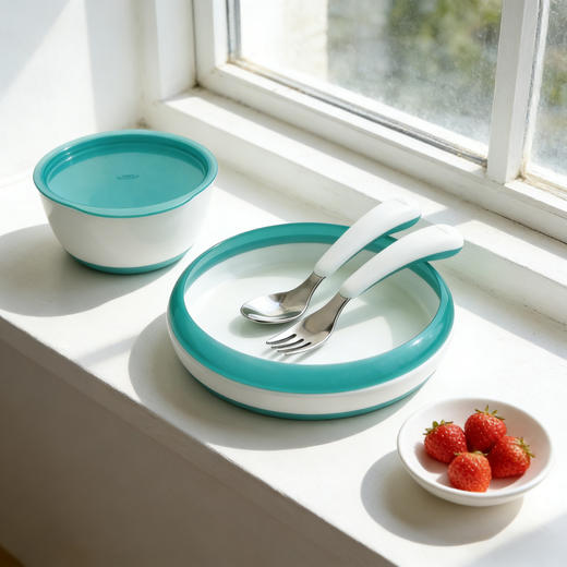 美国OXO ToTO婴幼儿叉勺盘碗餐具四件套 商品图9