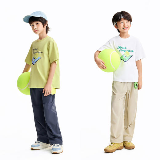 男童圆领短袖针织衫夏季新款安奈儿童装EB621680 商品图3