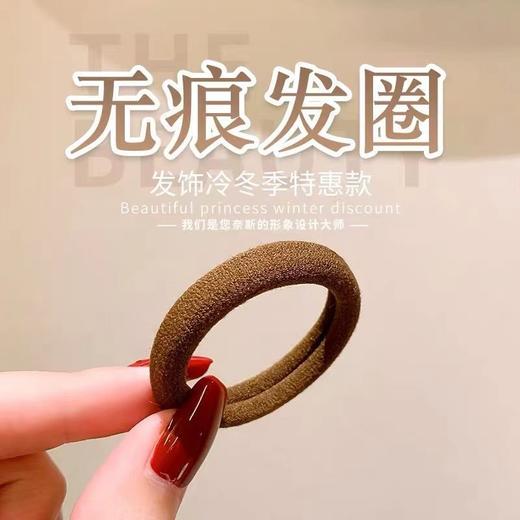 【福利❗️9.9/20条🔥马卡龙色系发圈】简约高弹力橡皮筋，扎头发绳女绑高马尾头绳，发圈头饰不伤发耐用皮套L 商品图2
