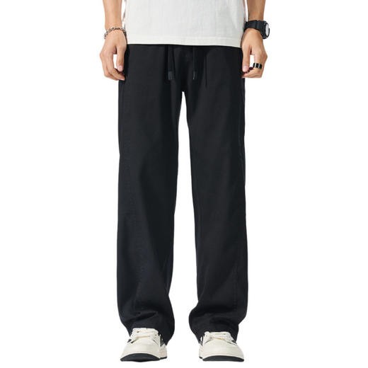 【DYG】大依优型大码男装夏季加长款莱赛尔天丝休闲裤垂感宽松阔腿长裤 商品图4