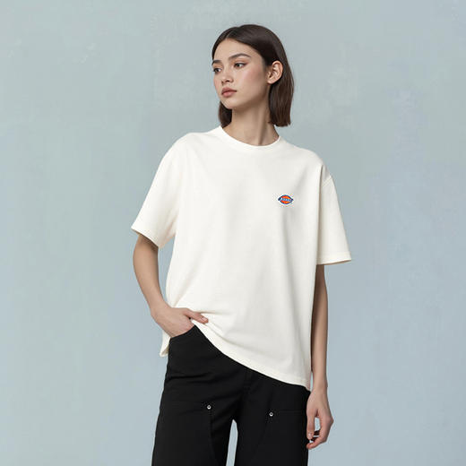 Dickies胸口小标圆领短袖t恤打底衫宽松半袖上衣男女情侣DK0A87FS 商品图0
