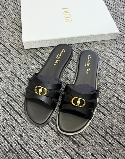 女款珍珠logo拖鞋he010 商品图0