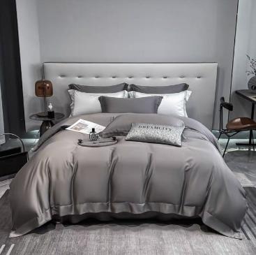 轻奢100支新疆长绒棉纯色四件套床单被套床上用品G117900075 商品图3