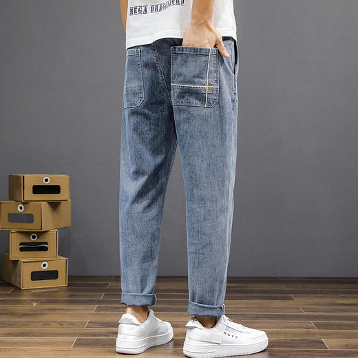 【DYG】大依优型大码男装春季休闲九分裤时尚潮流棉质九分裤加肥加大码 商品图3