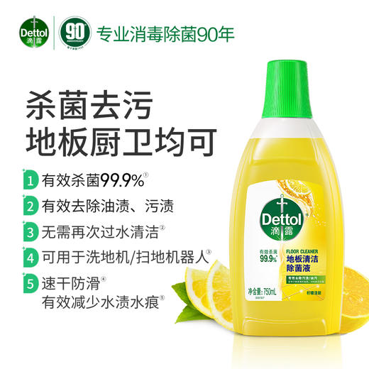 【积分兑换】滴露地板清洁除菌液柠檬清新750ml 商品图8