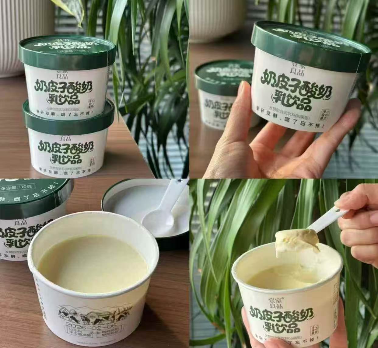 周日取货：【壹家良品奶皮子酸奶】一个110克，奶香暴击，零添加，不甜不腻！