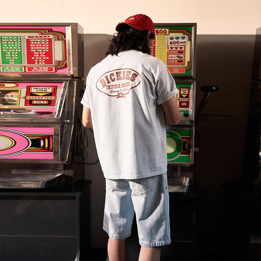 Dickies春夏新款宽松牛仔工装短裤 前侧贴片装饰双膝短裤 男女 DK0A87SN 商品图2