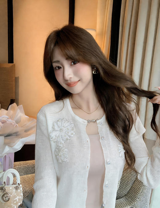 张心子【未闻花名】春夏烟钻防晒减龄外套开衫 U2603049 商品图8