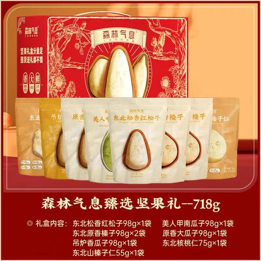 【节日送礼优选】长白山年货节坚果混合大礼包 （礼盒装）JL 商品图0