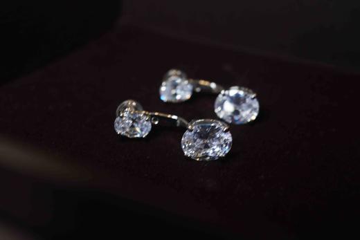 加州小众牌原单LH真钻耳钉 商品图14