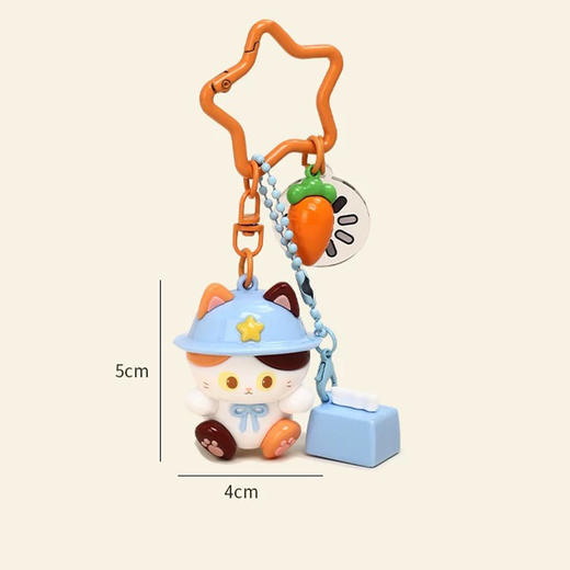 呆萌萝卜小猫挂件钥匙扣-纪念日百货门店同款170793470 商品图2