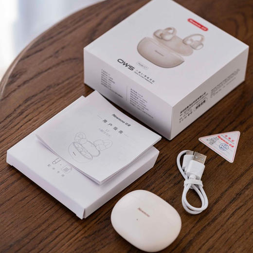 【玫瑰金预售4.18发货】Newmine纽曼 S7 AI耳夹耳机，30年国货品牌纽曼音质保证，耳夹设计不入耳，摇晃不掉，可扫码验真伪【一年质保】 商品图7