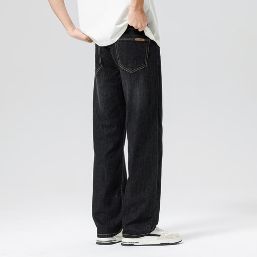 gxgjeans男装潮流时尚直筒牛仔裤男2026夏款休闲舒适百搭通勤长裤子男K&C 商品图4