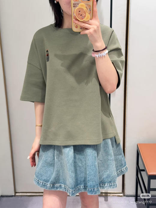 41-1 独家圆正 lew联名款 太空棉 气球宽松圆领 短袖T恤 我穿M炒鸡完美 商品图12