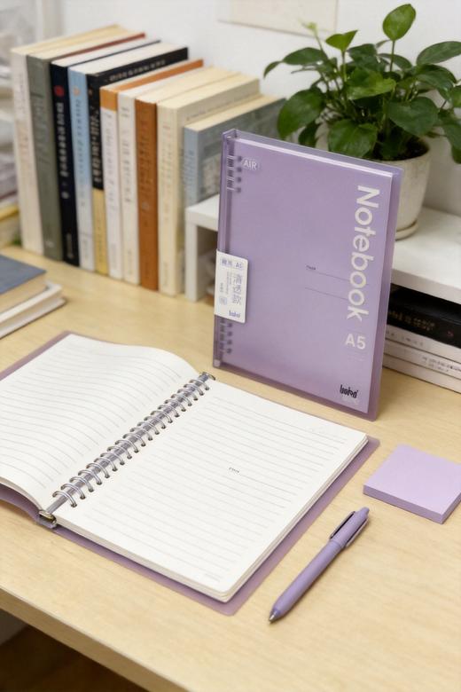 博酷60页A5/B5PP活页本方格/横线内页&10孔A5/B5不咯手活页本 商品图3