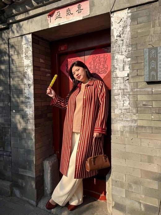 【群内福利】【条纹长衬衫】色织竖条锦棉面料，手感爽滑亲肤 密度高 纹路紧致，好打理 商品图5