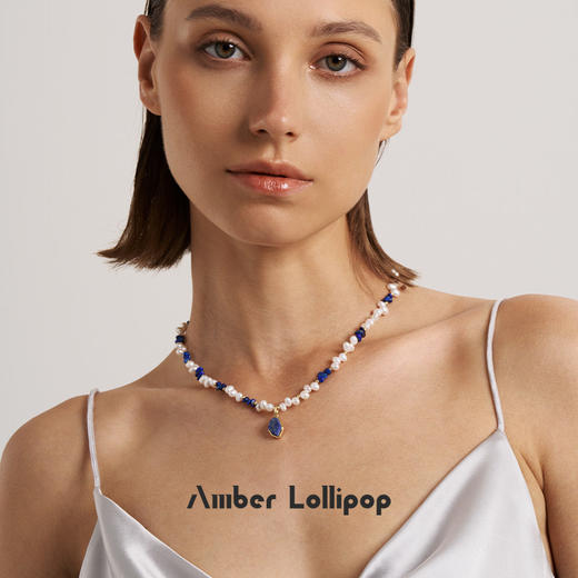 AmberLollipop安铂洛利 流光至境系列天然珍珠水晶吊坠项链 商品图4