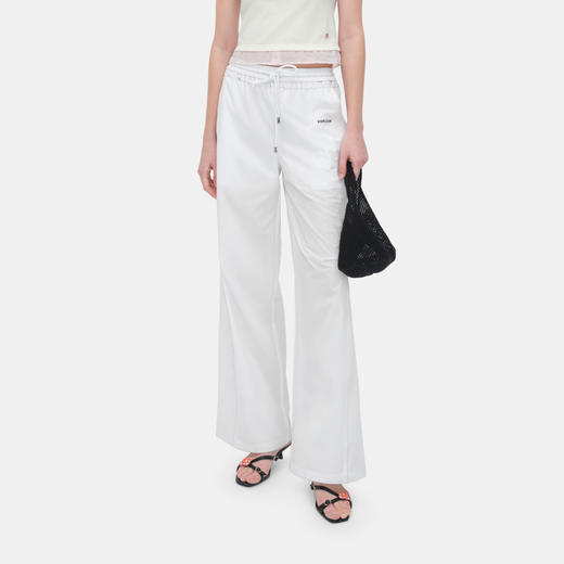 HERLIAN 2026年夏季新品腰头褶皱花边设计女士直筒百搭休闲长裤 商品图2